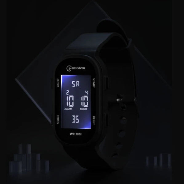 UTHAI-Relógio digital multifuncional esportivo para meninos e meninas, relógio de pulso luminoso para estudantes, pulseira impermeável para meninos adolescentes, relógio elegante