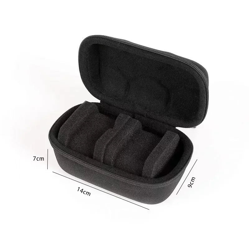 Watch Box Travel Roll Case for 1/2/3/4/5/6 Watches Storage Watch Protector Organizer Shockproof Display Case for Men Women Black