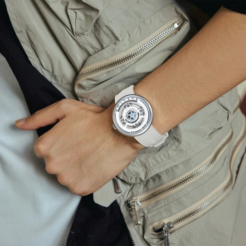 Mark Fairwhale 5990 Moda Masculina Relógio de Quartzo Design Criativo Pulseira de Silicone À Prova D 'Água Luminosa Esportes Relógios Casuais para Homens