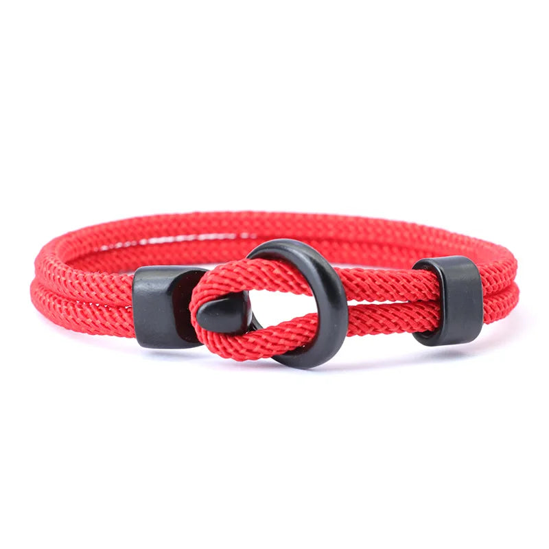 Fashion Rope Bracelet Men Double Layer Outdoor Camping Braclet Homme Accessories Survival Paracord Braslet Gift For Him