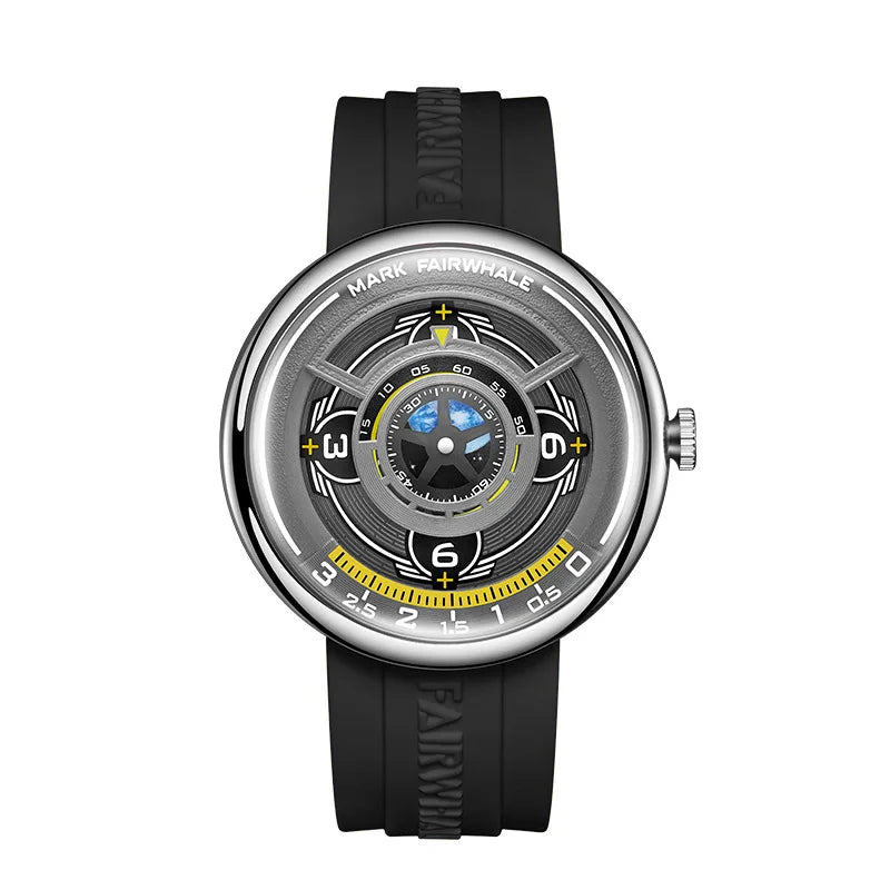 Mark Fairwhale 5990 Moda Masculina Relógio de Quartzo Design Criativo Pulseira de Silicone À Prova D 'Água Luminosa Esportes Relógios Casuais para Homens