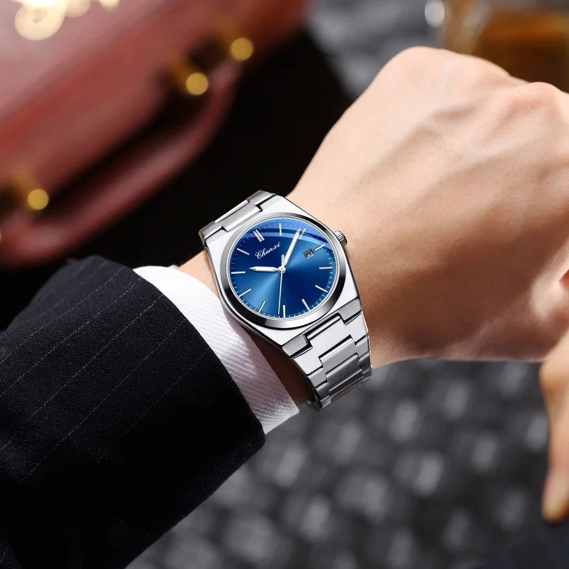 Chenxi 683 relógios de quartzo masculino negócios moda relógio calendário luminoso simples à prova dwaterproof água elegante relógio de pulso masculino reloj hombre