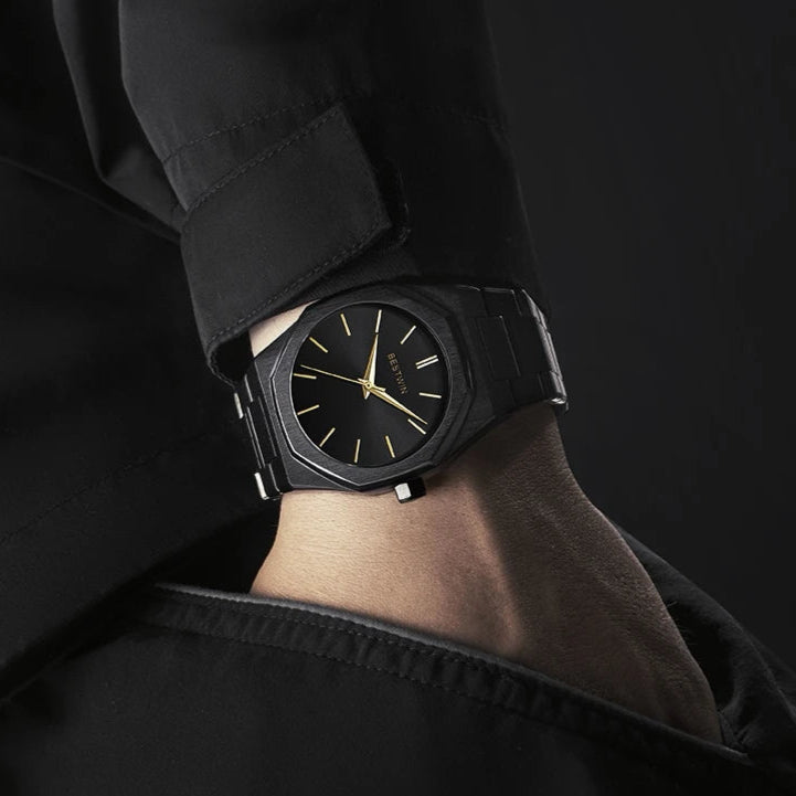 2024 novos relógios de quartzo masculinos de luxo 30m à prova dwaterproof água relógio automático data homem aço inoxidável esporte cronógrafo relógio para homem