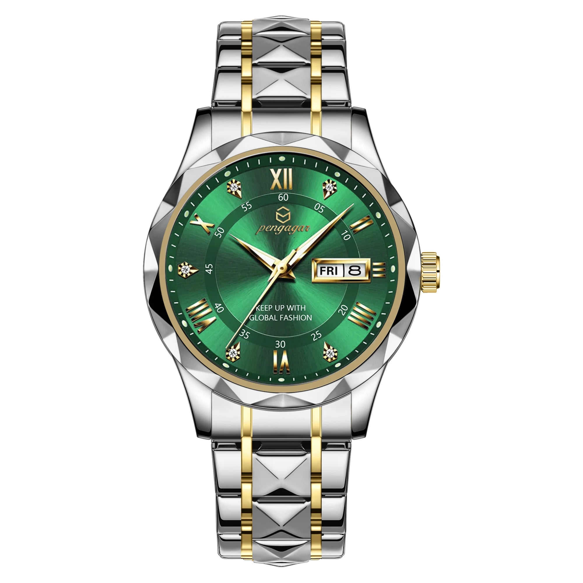 Fábrica atacado nova moda masculina relógio à prova dwaterproof água luminosa semana data esportes homem relógio de pulso aço inoxidável relógios quartzo reloj