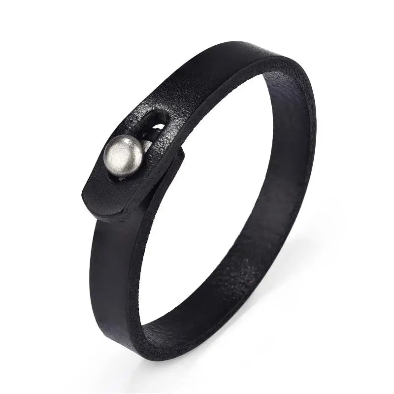 Jiayiqi Vintage Genuine Leather Wrap Cord Cuff Bracelet For Hand Wrist Wristband Men Woman Punk Bangle Couple Jewelry Gift