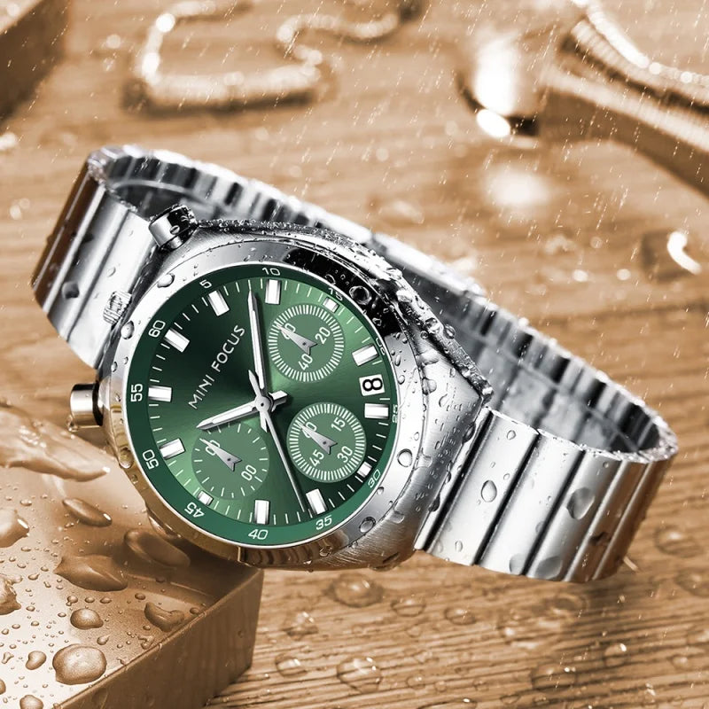 Mini foco 0491 relógios femininos de quartzo elegante relógio multifuncional para mulheres moda relógio de pulso à prova d'água presente reloj mujer 