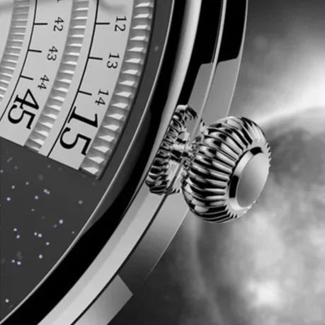 Dom 1288 relógio de quartzo masculino moda criativa à prova dwaterproof água especial lua estrela ponteiro malha relógios de pulso para relógios masculinos data presente