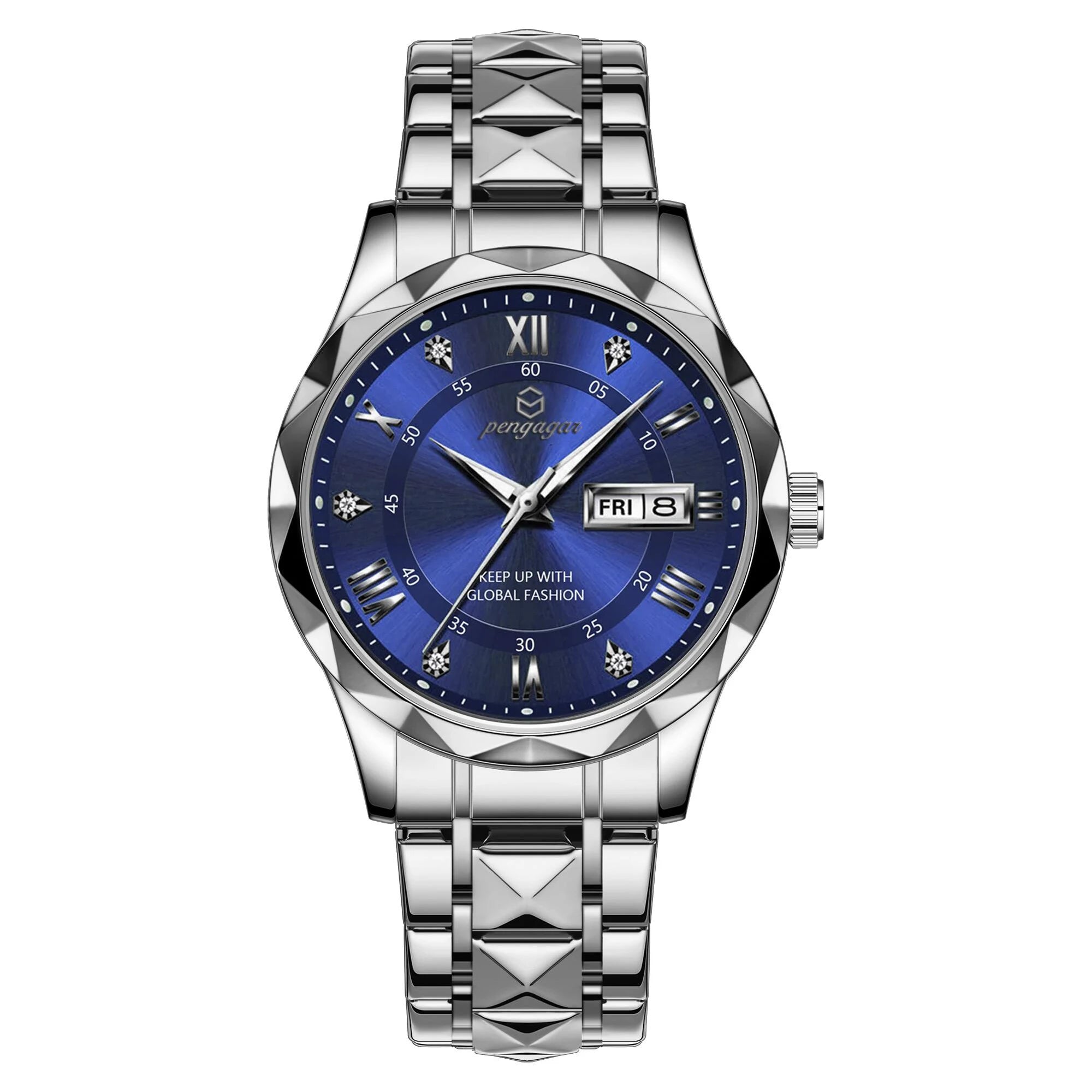 Fábrica atacado nova moda masculina relógio à prova dwaterproof água luminosa semana data esportes homem relógio de pulso aço inoxidável relógios quartzo reloj