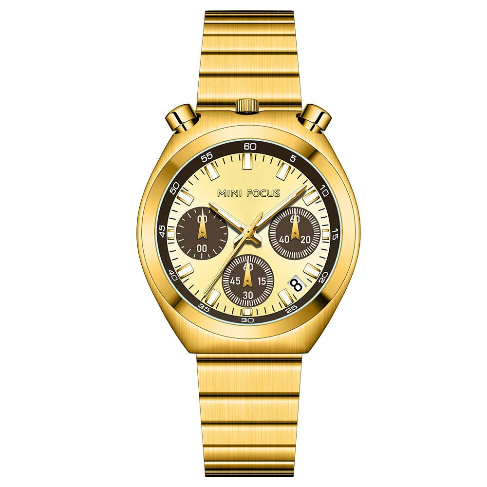 Mini foco 0491 relógios femininos de quartzo elegante relógio multifuncional para mulheres moda relógio de pulso à prova d'água presente reloj mujer 