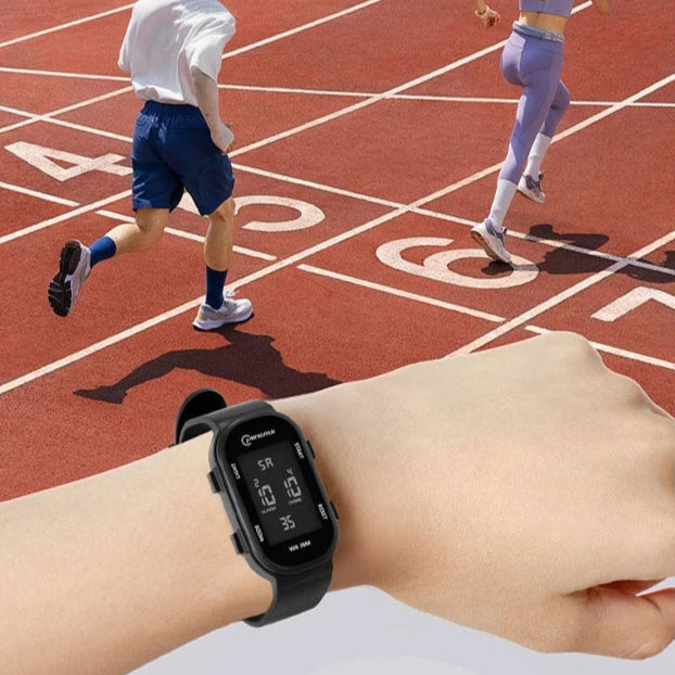 UTHAI-Relógio digital multifuncional esportivo para meninos e meninas, relógio de pulso luminoso para estudantes, pulseira impermeável para meninos adolescentes, relógio elegante