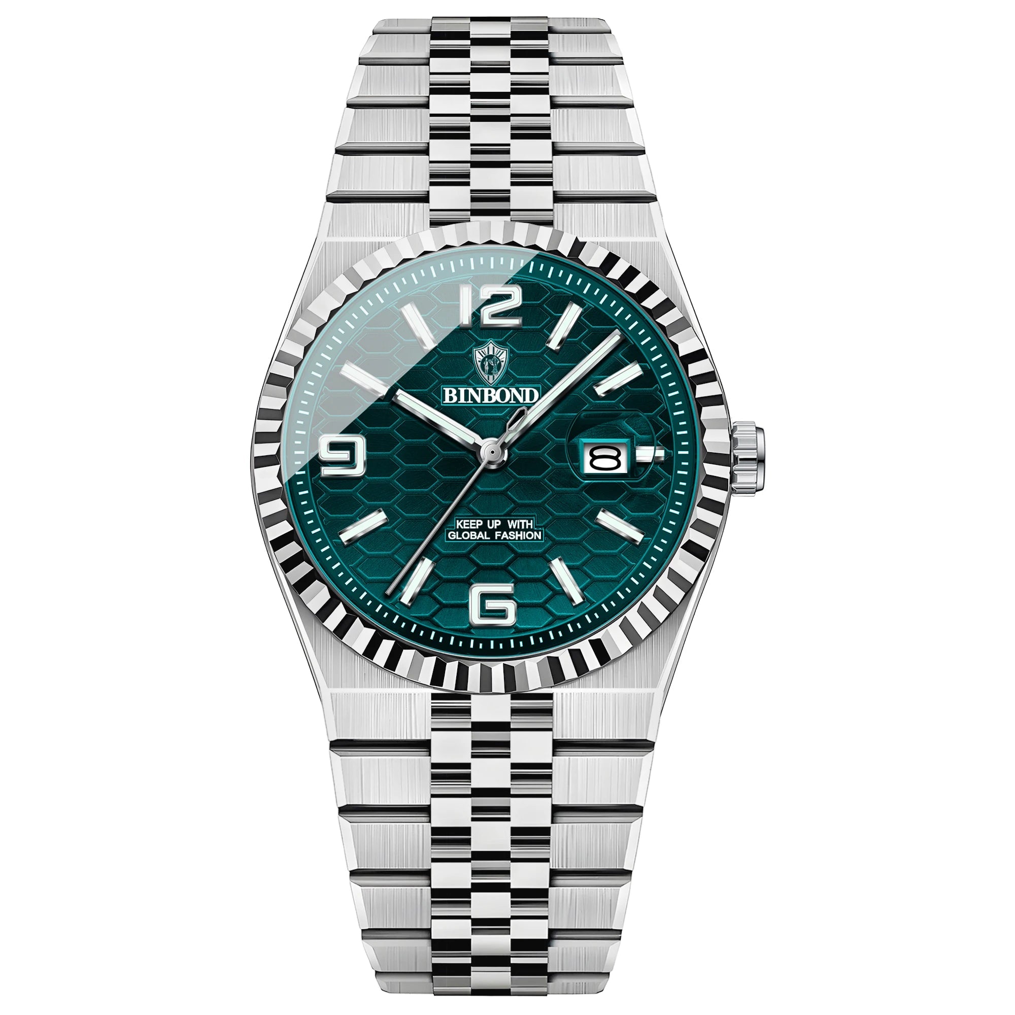 Binbond marca superior de luxo relógios quartzo masculino relógio original para homem à prova dwaterproof água luminosa data semana aço inoxidável relógio pulso masculino