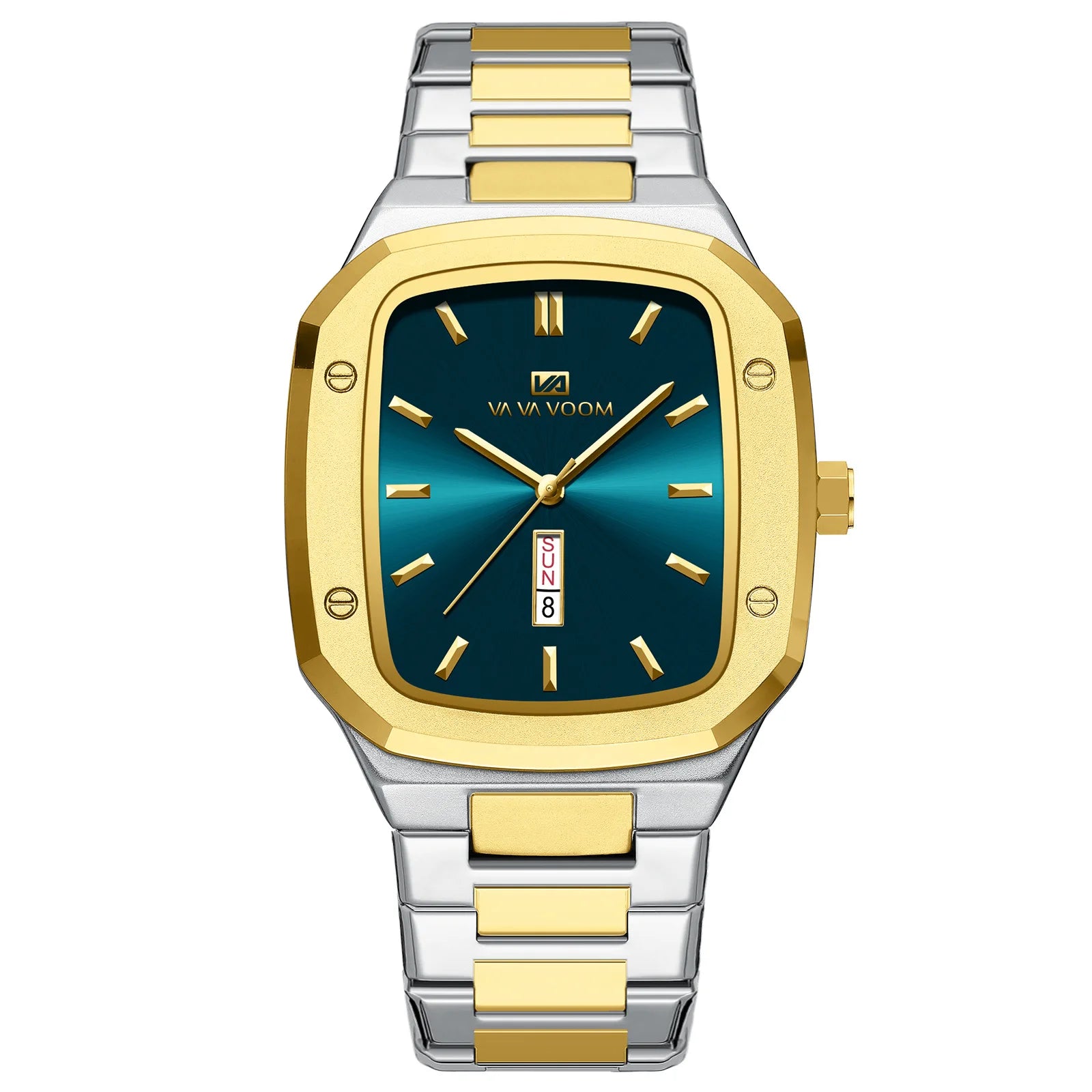Relógio masculino high end negócios à prova dwaterproof água criativo duplo calendário tira de aço alta qualidade moda masculina relógios quartzo