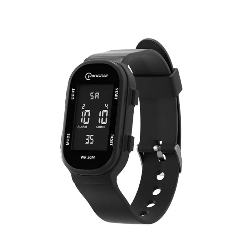 UTHAI-Relógio digital multifuncional esportivo para meninos e meninas, relógio de pulso luminoso para estudantes, pulseira impermeável para meninos adolescentes, relógio elegante