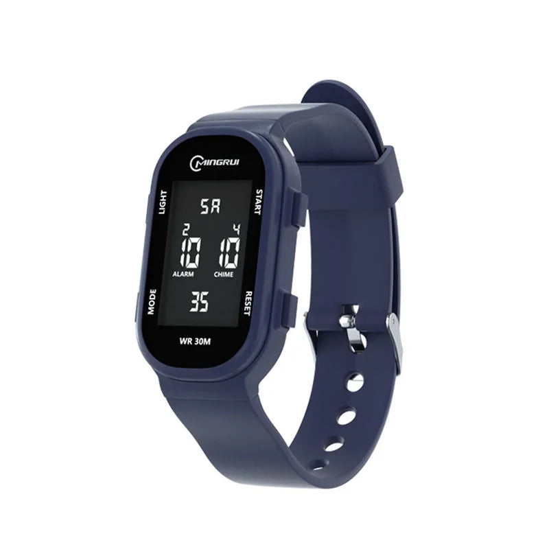 UTHAI-Relógio digital multifuncional esportivo para meninos e meninas, relógio de pulso luminoso para estudantes, pulseira impermeável para meninos adolescentes, relógio elegante
