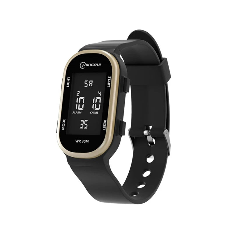 UTHAI-Relógio digital multifuncional esportivo para meninos e meninas, relógio de pulso luminoso para estudantes, pulseira impermeável para meninos adolescentes, relógio elegante