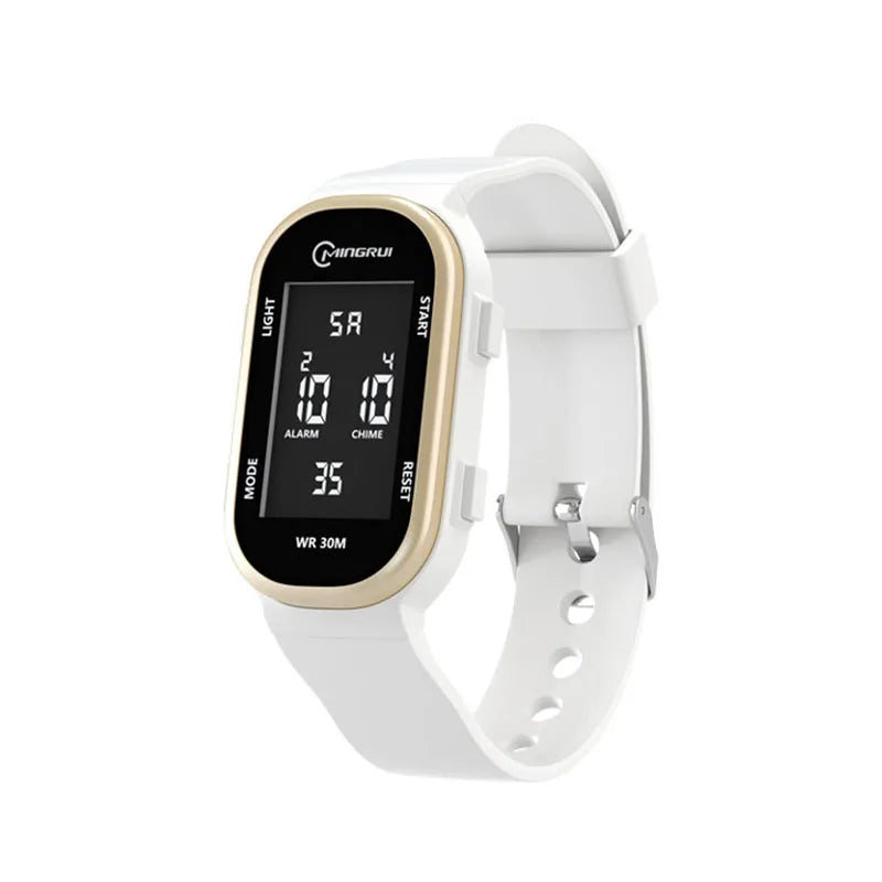 UTHAI-Relógio digital multifuncional esportivo para meninos e meninas, relógio de pulso luminoso para estudantes, pulseira impermeável para meninos adolescentes, relógio elegante