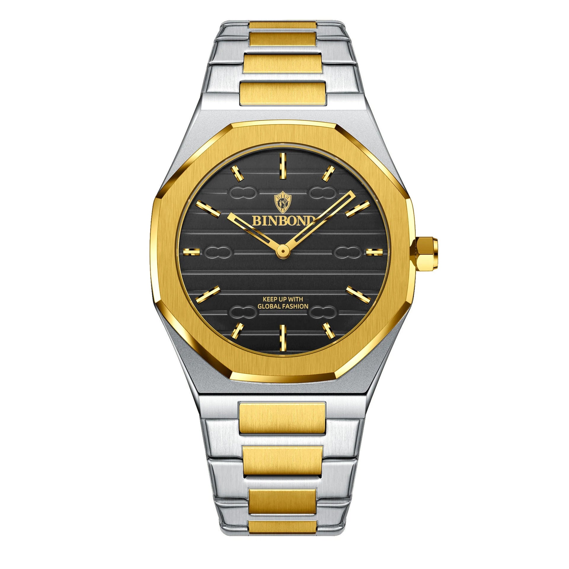 Homens de negócios relógio retro tira de aço ouro ultra-fino versátil luz luxo high-end à prova dwaterproof água moda masculina relógios de quartzo