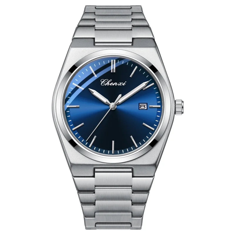 Chenxi 683 relógios de quartzo masculino negócios moda relógio calendário luminoso simples à prova dwaterproof água elegante relógio de pulso masculino reloj hombre
